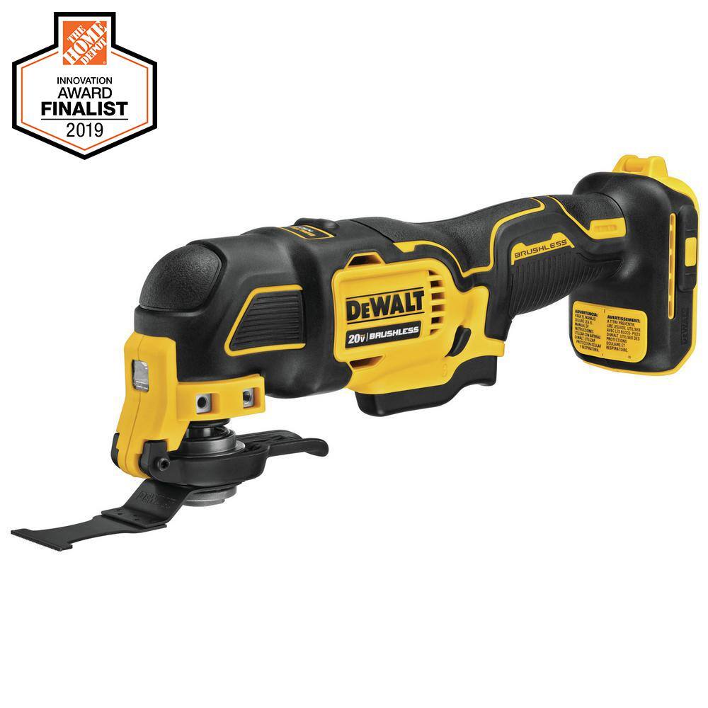 DEWALT DCS354BWDCB204 ATOMIC 20V MAX Cordless Brushless Oscillating MultiTool and (1) 20V Premium Lithium-Ion 4.0Ah Battery