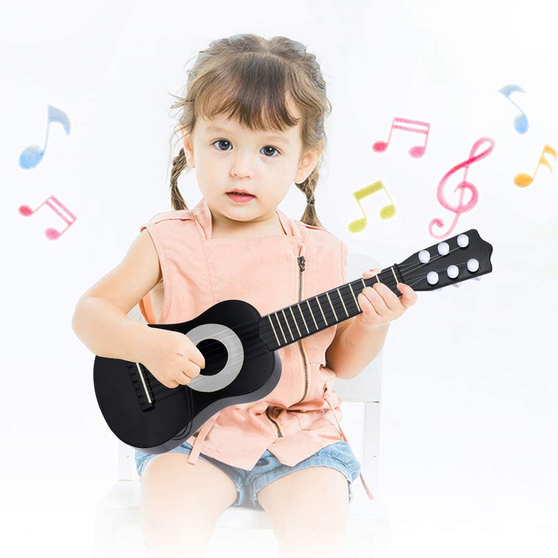 WEY&FLY Kids Toy Guitar 6 String. Baby Kids Cute Guitar Rhyme