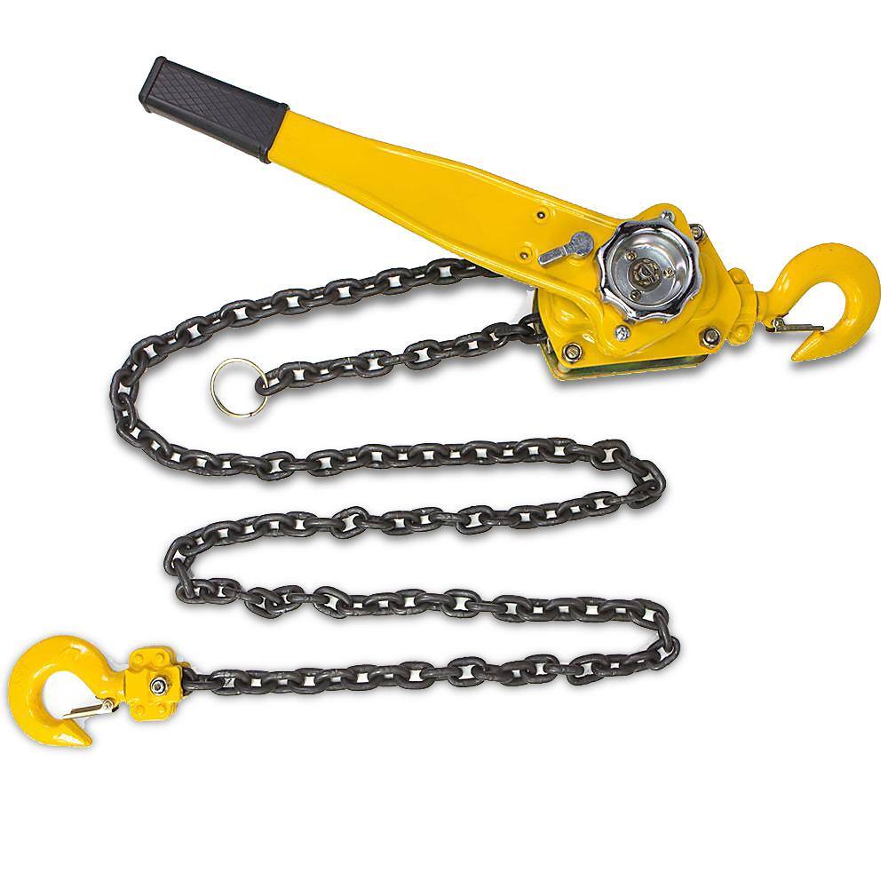 XtremepowerUS 58104 1.5-Ton Steel Block Chain Lever Hoist Puller Lifter 10 ft.