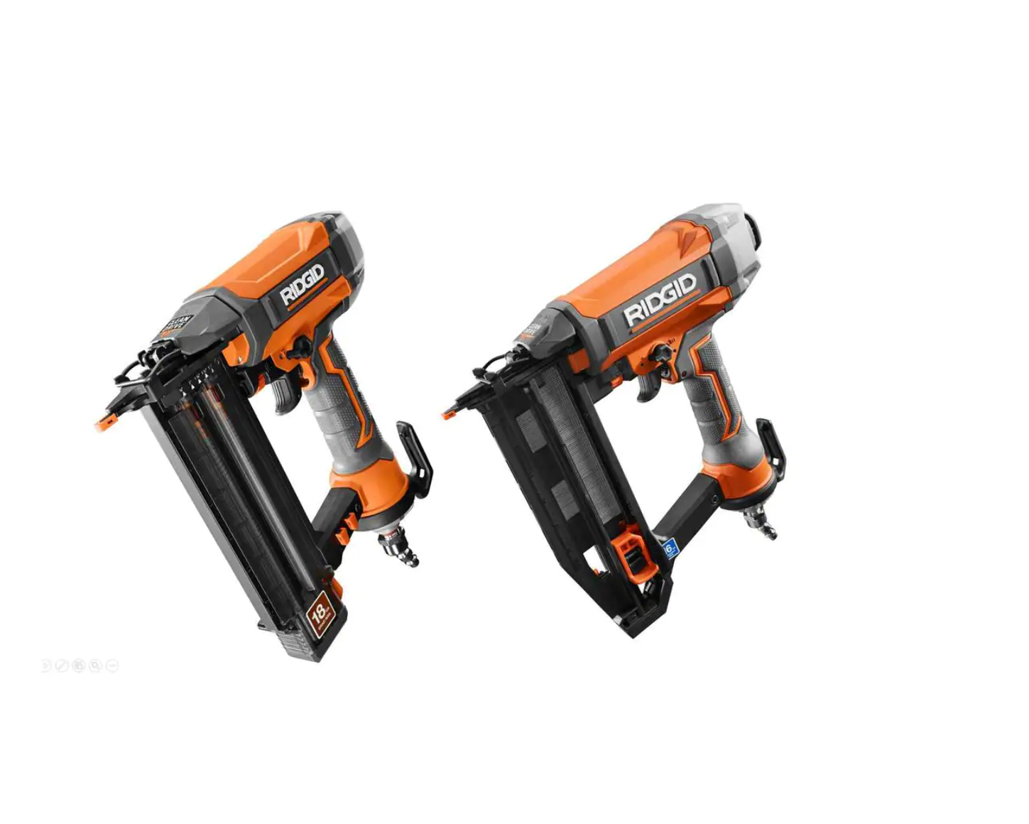 RIDGID R692BFFN Pneumatic 18-Gauge 2-1/8 in. Brad Nailer and 16-Gauge 2-1/2 in. Straight Finish Nailer Kit