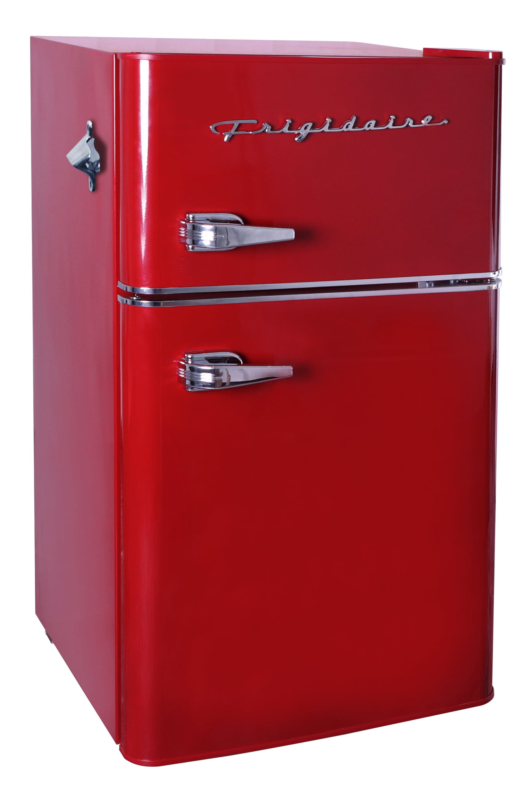 Frigidaire Retro 3.2 Cu ft Two Door Compact Refrigerator with Freezer. Red