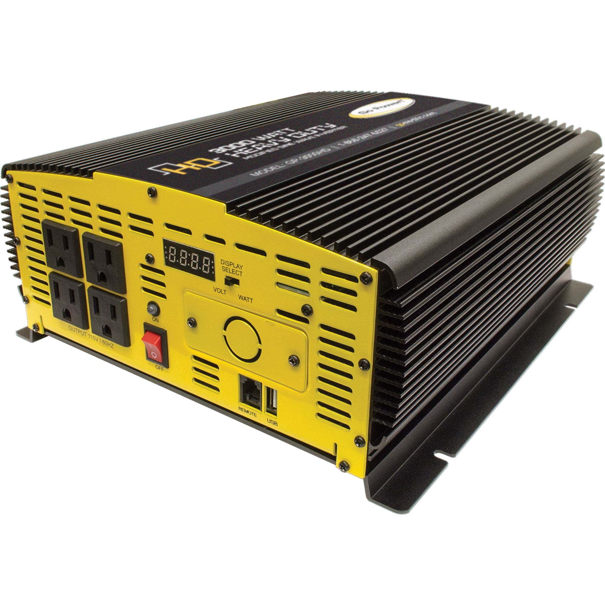 Go Power! GP-3000HD Heavy-Duty Modified Sine Wave Inverter - 3000 Watt / 12V