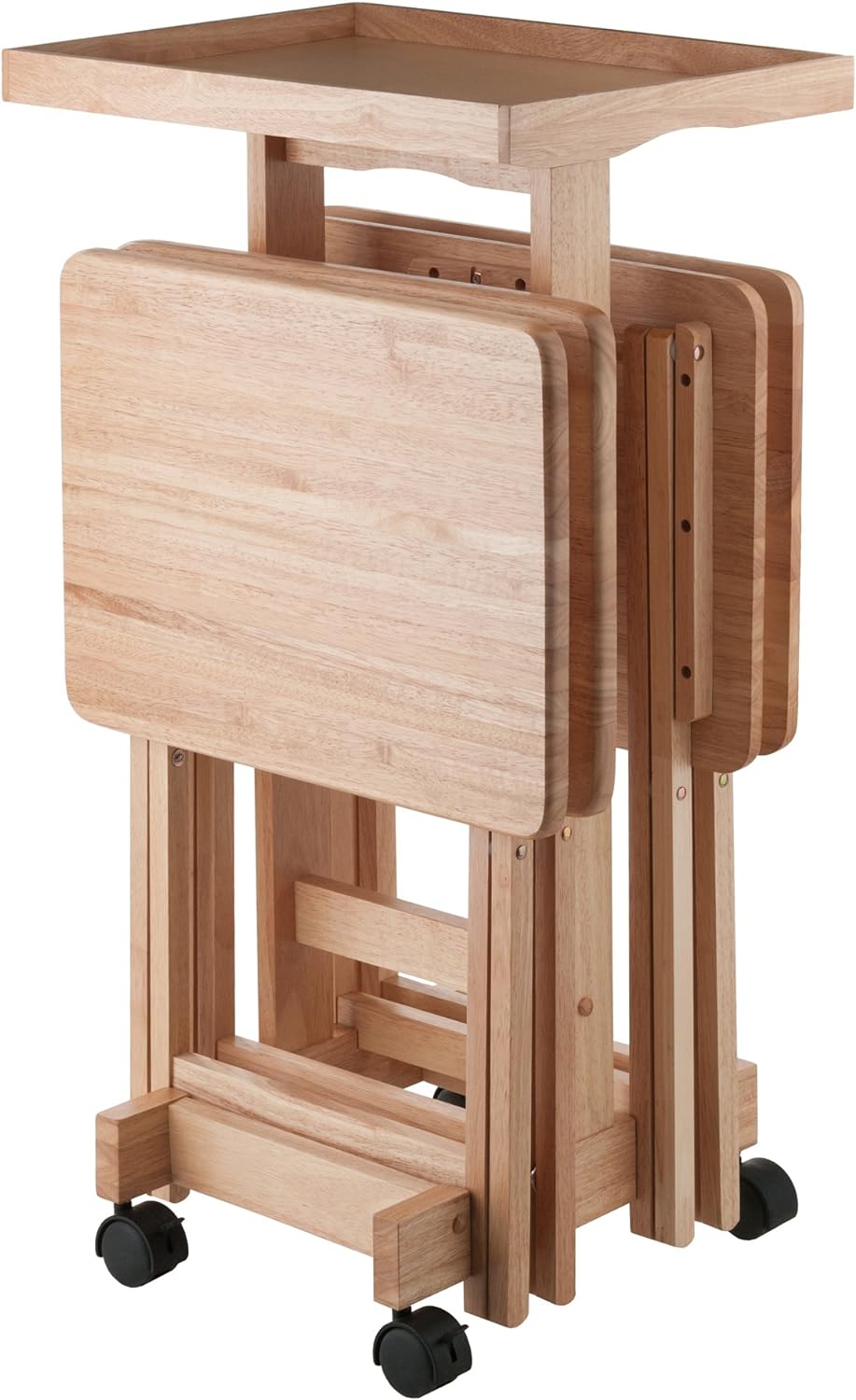 Winsome Isabelle 6 Piece Snack Table Set. Natural. 19.69×15.91×36.22