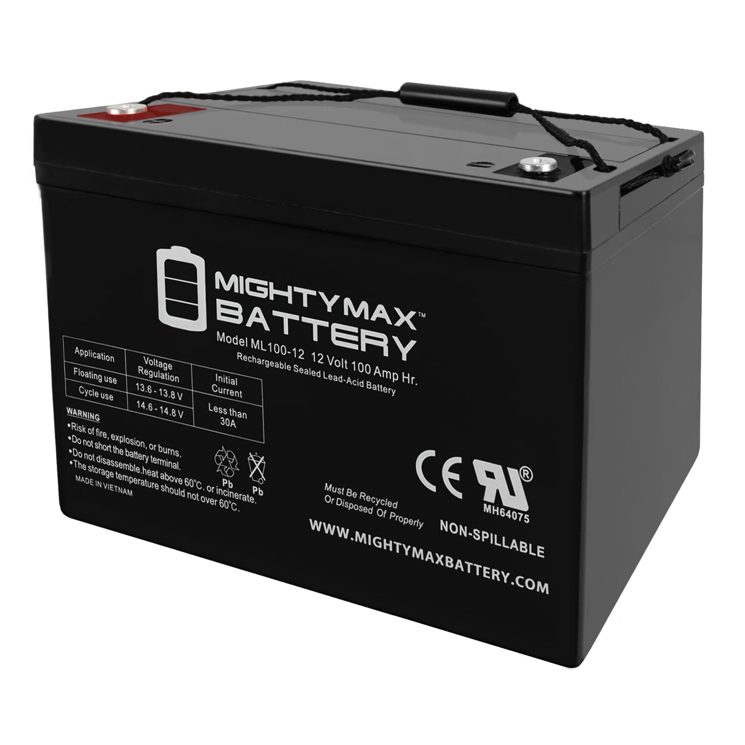 12V 100Ah SLA AGM Battery for SUNPOWER PV Solar Panels