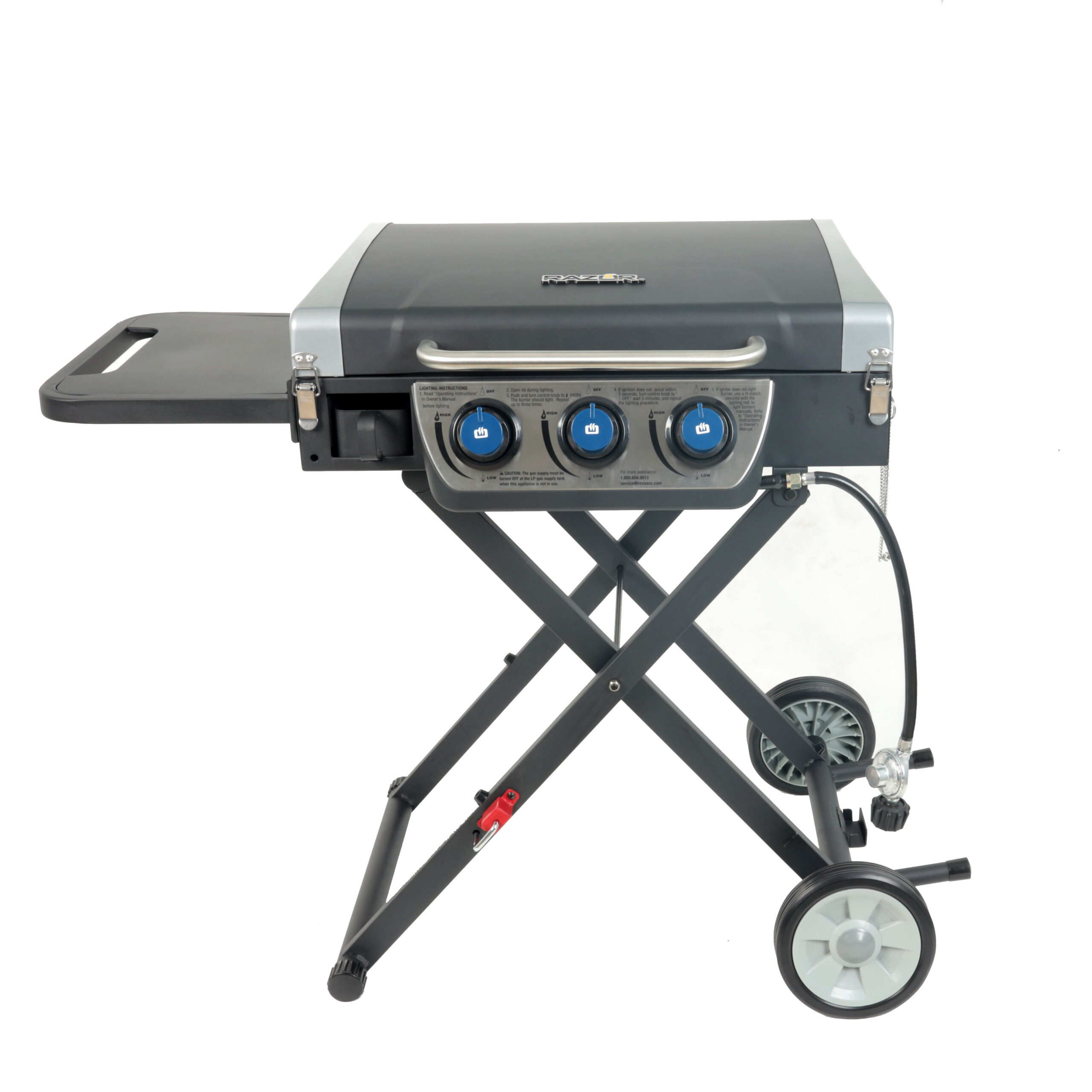 Razor 3 - Burner Portable Liquid Propane 30000 BTU Gas Grill
