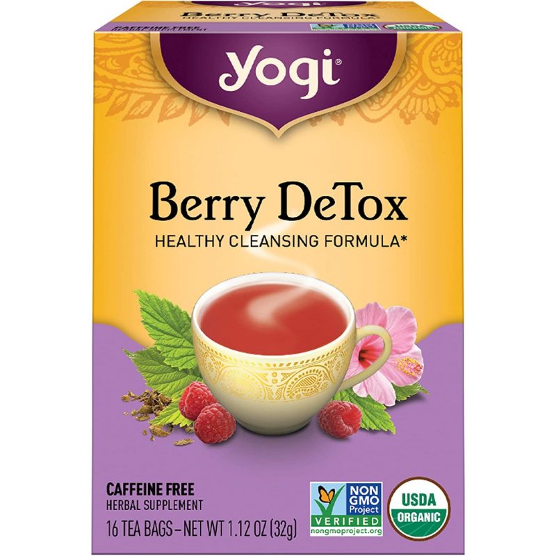 Yogi Tea Berry DeTox. 6 Pack. Healthy Antioxidant Blend. 96 Tea Bags