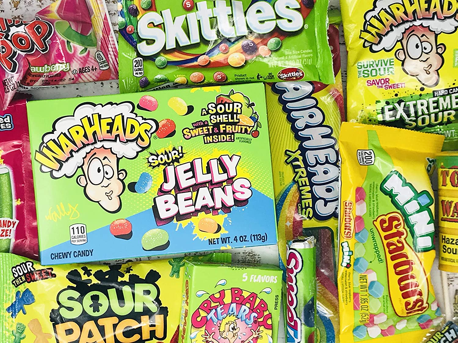 Woodstock Candy - Easter Candy Gift Basket Box Variety Assortment Care Package for Boys Girls w/ Sour Candies