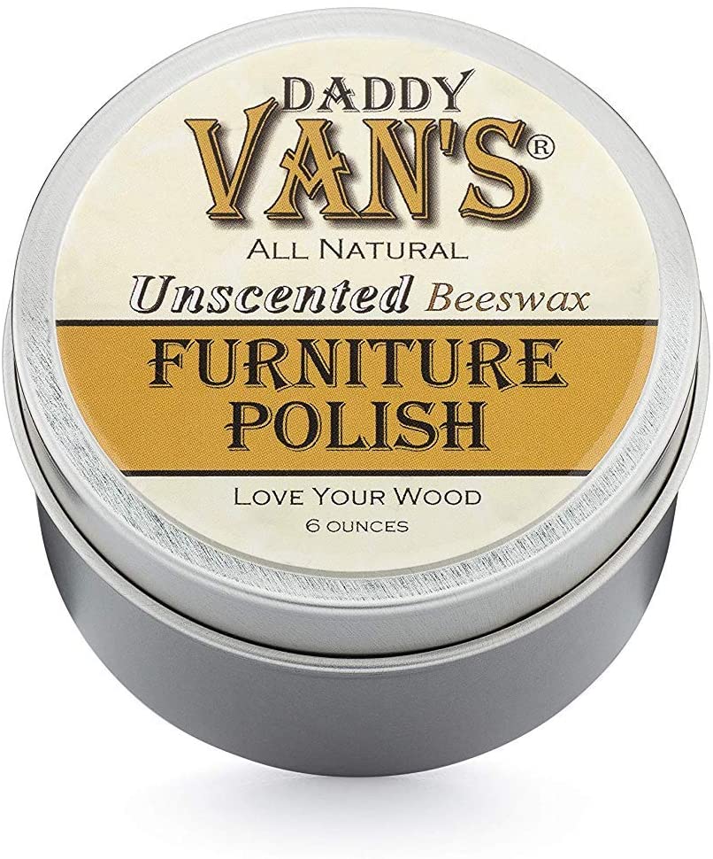 Daddy Van-s All Natural Unscented Beeswax Furniture Polish Non-Toxic