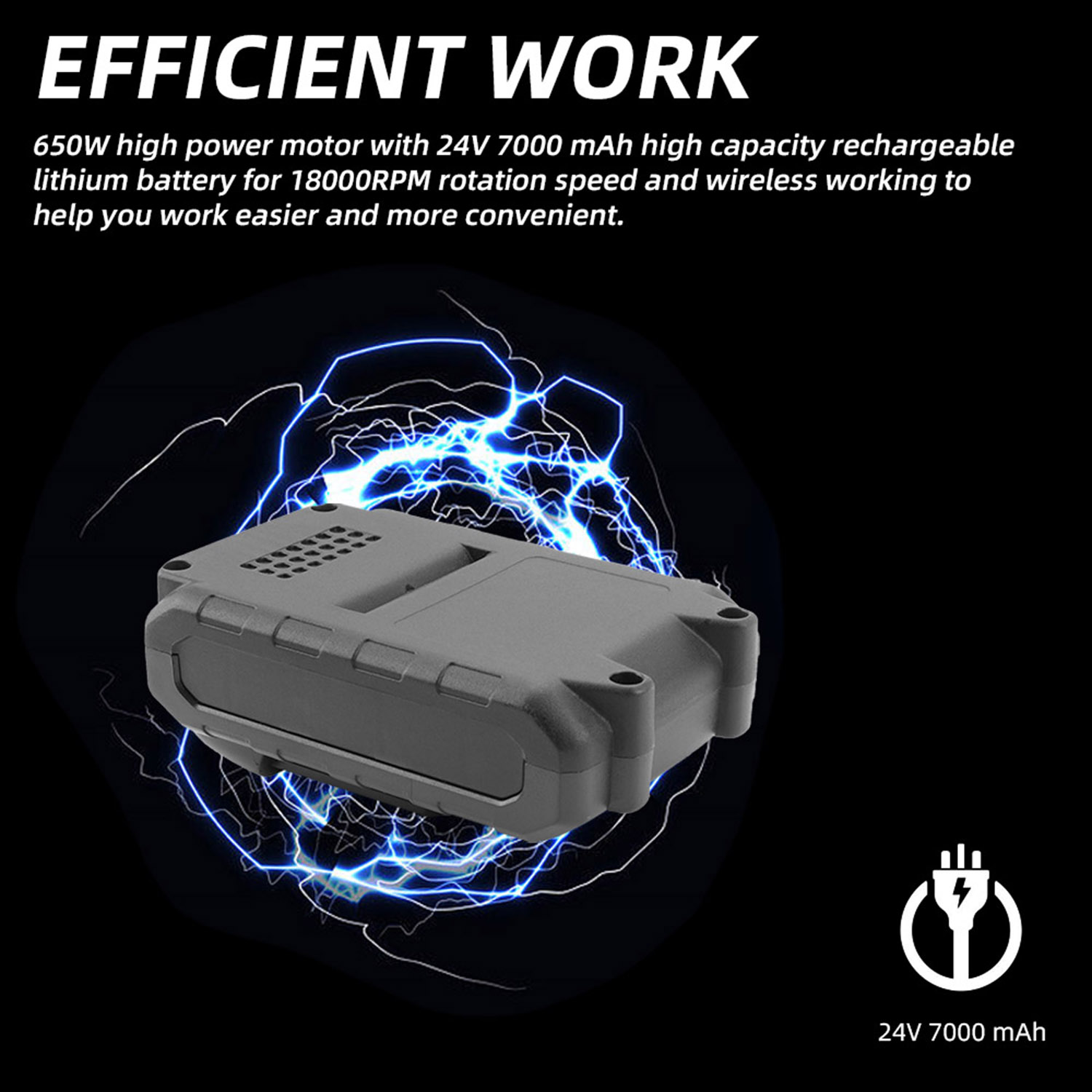 Rtmgob Electric String Trimmer. Weed Trimmer Grass Trimmer with 2x24V Battery.  Weed Eater Cordless Adjustable Telescopic Rod for Garden Yard Lawn