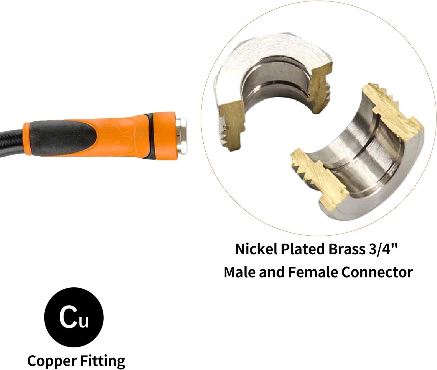 Giraffe Tools Hybrid Garden Hose 100ft x 5/8″. Heavy Duty. Flexible. Lightweight Water Hose with Swivel Grip Handle. Male to Female Fittings (43237-144081)