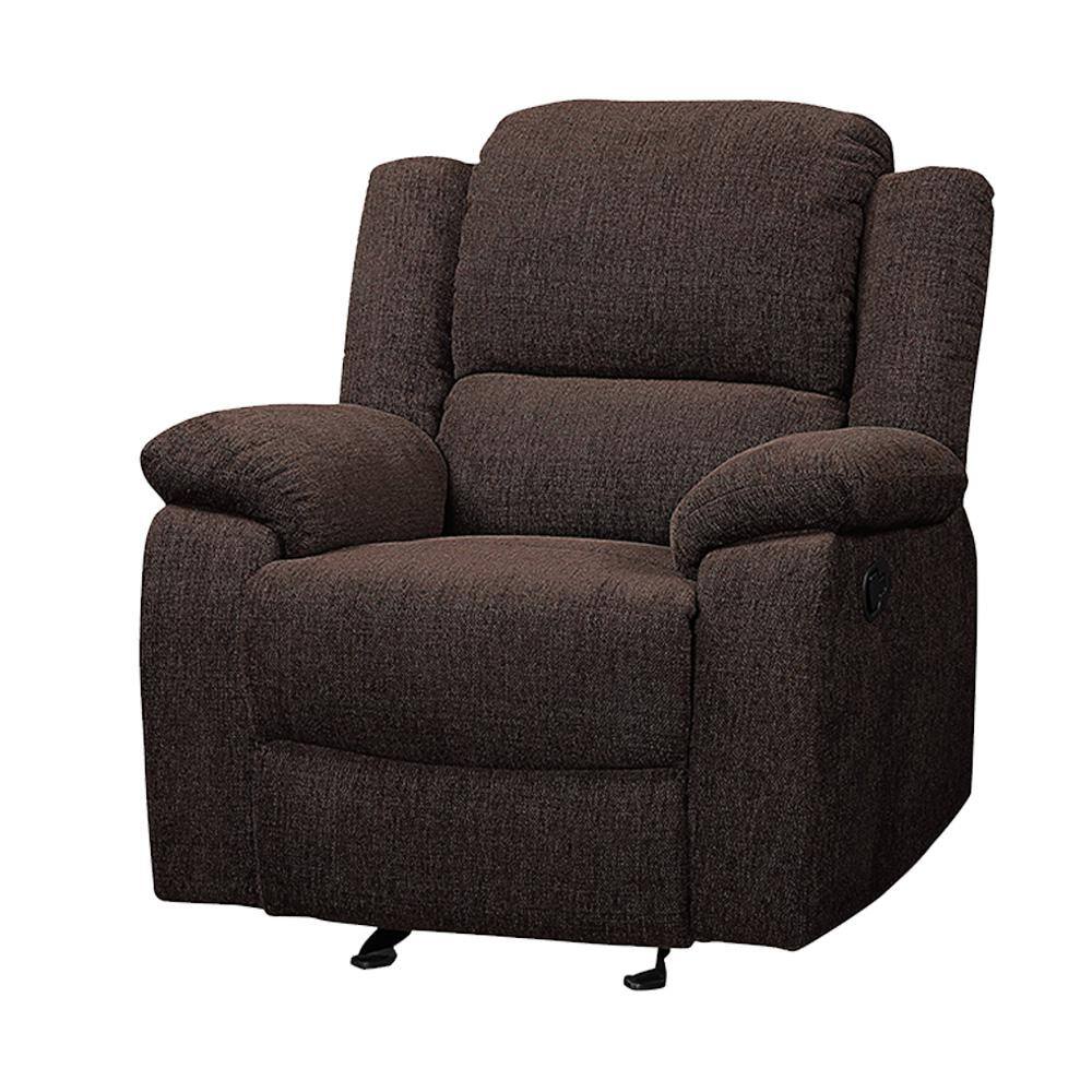 Acme Furniture Madden Brown Chenille Velvet Recliner