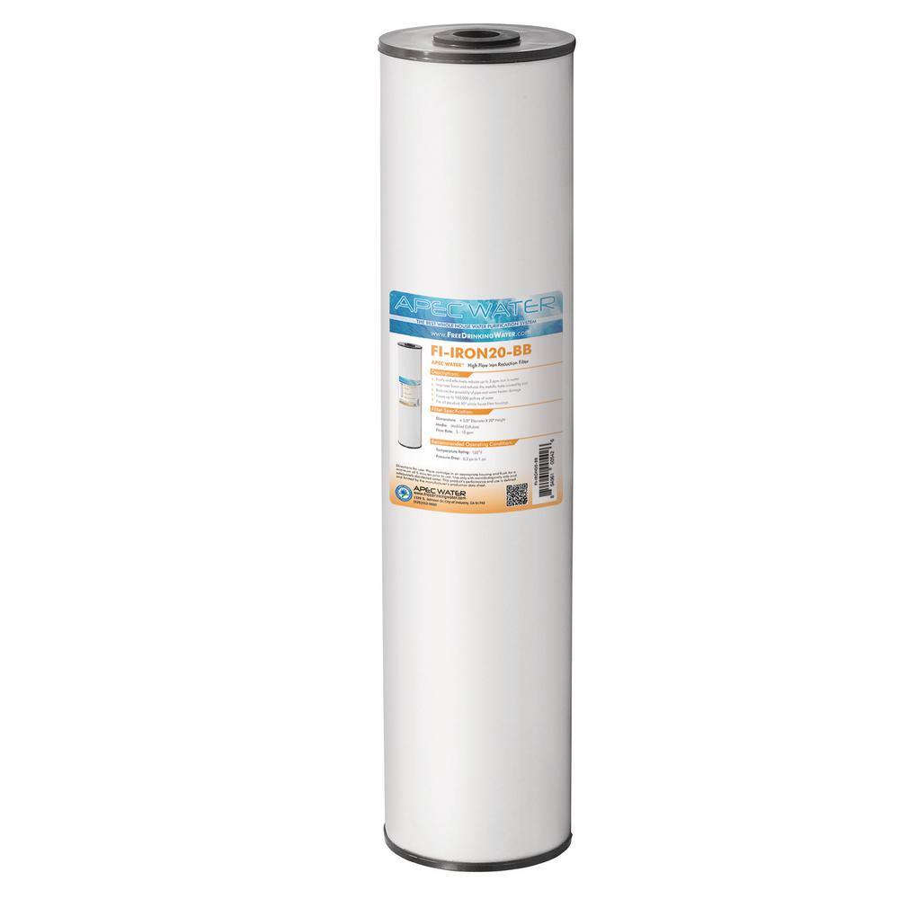 APEC Water Systems FI-IRON20-BB 20 in. Big Blue Specialty Iron Reduction Replacement Water Filter Cartridge