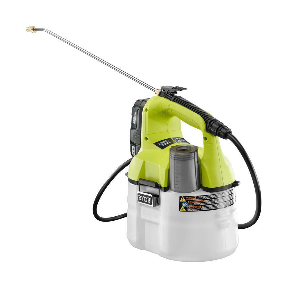 RYOBI P2810 ONE+ 18V Cordless Battery 1 Gal. Chemical Sprayer with 1.3 Ah Battery and Charger