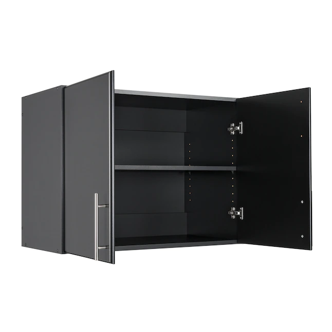 Prepac BEW-3224 Elite Black 32 in. Stackable Wall Cabinet