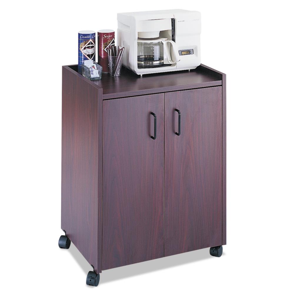 Safco Brown Laminate Base with Laminate Top Rolling Kitchen Cart (23-in x 18-in x 31-in)
