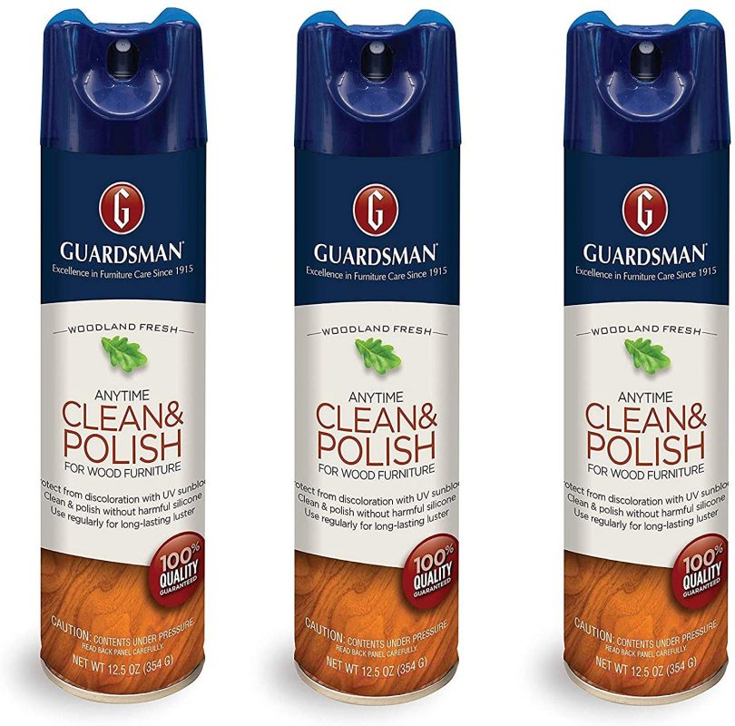Guardsman Clean & Polish For Wood Furniture - Woodland Fresh - 12.5 oz 3 pack
