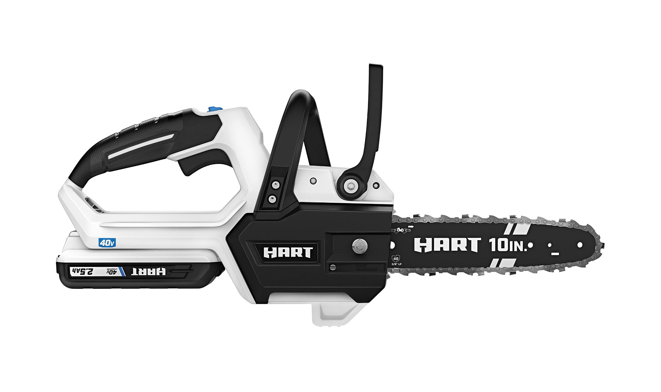 HART 40-Volt Cordless 10-Inch Chainsaw (1) 2.5 Ah Lithium-Ion Battery