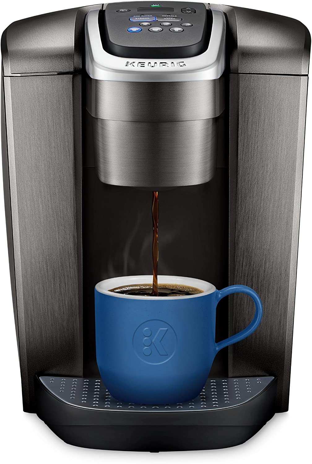 Keurig K-Elite Coffee Maker. Single Serve K-Cup Pod Coffee Brewer. With Iced Coffee Capability. Brushed Slate