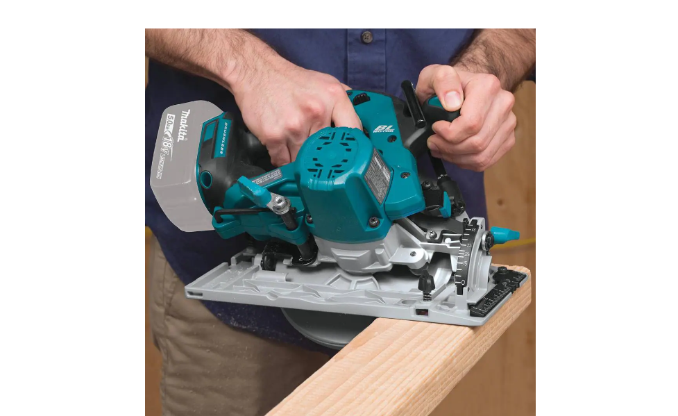Makita XSH03Z 18-Volt LXT Lithium-Ion Brushless Cordless 6-1/2 in. Circular Saw with Electric Brake and 24T Carbide Blade (Tool-Only)