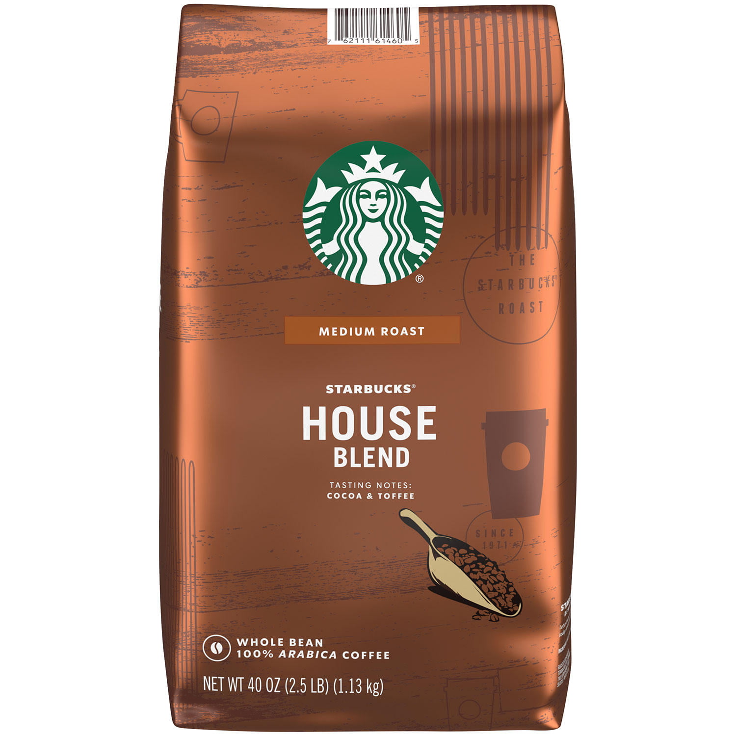 Starbucks House Blend Whole Bean Coffee (40 Oz.)