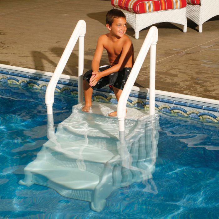 Ocean Blue Mighty Step for Above Ground Swimming Pools. 30″ Wide Step Only