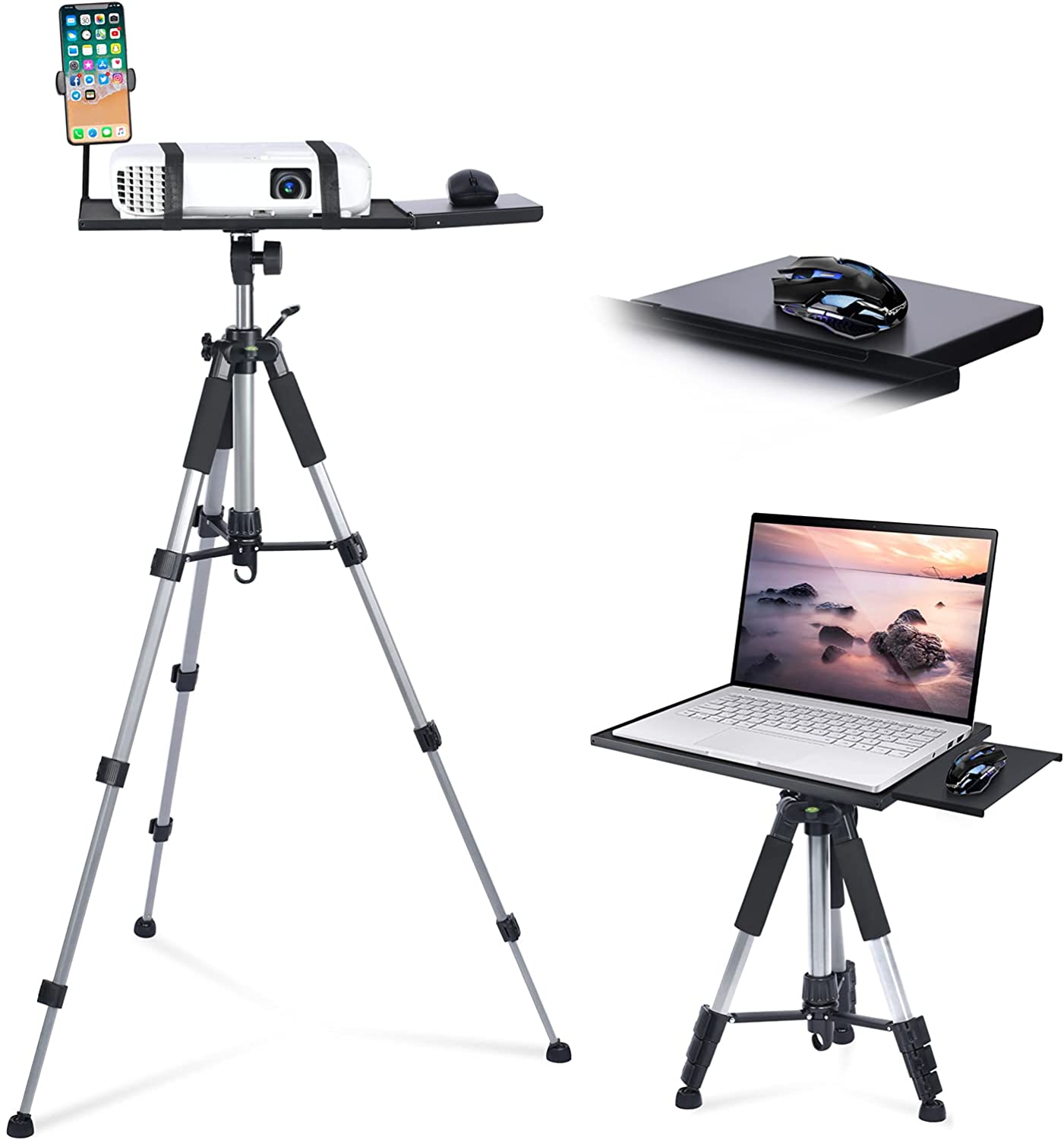 Klvied Universal Projector Tripod Stand. Projector Stand for Stage. Studio