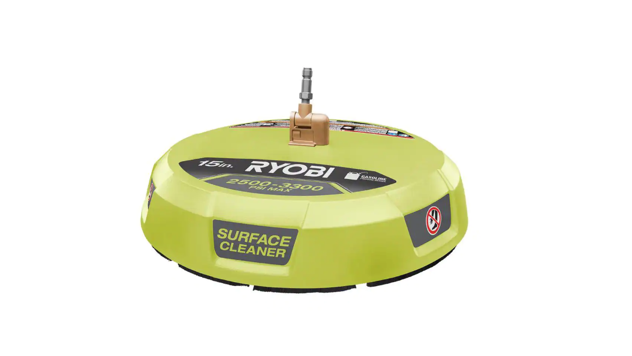 RYOBI RY31SC01 15 in. 3300 PSI Surface Cleaner for Gas Pressure Washer