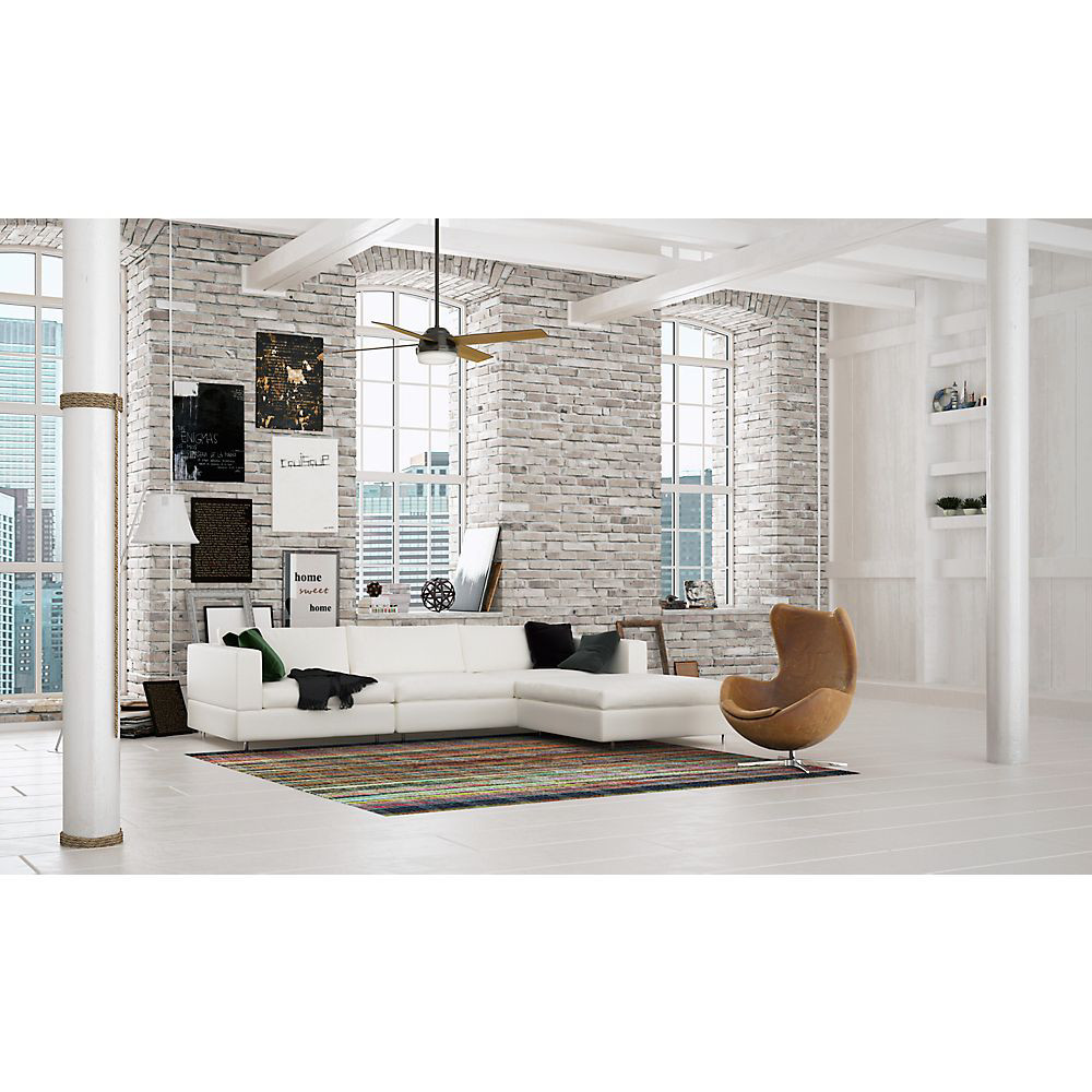 Hunter 60″ Dempsey Noble Bronze Ceiling Fan with Light Kit and Remote