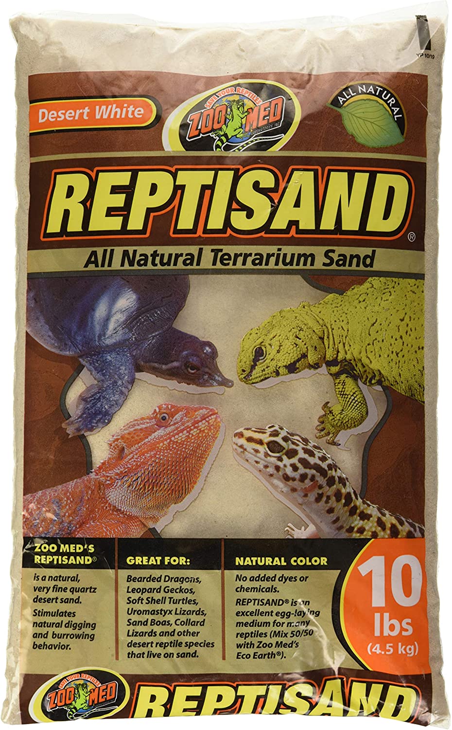 Zoo Med Reptisand Reptile Terrarium Sand. Desert White. 10-lb bag