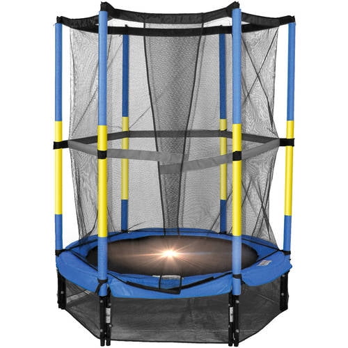 Bounce Pro 55-Inch My First Trampoline. with Safety Enclosure. Blue