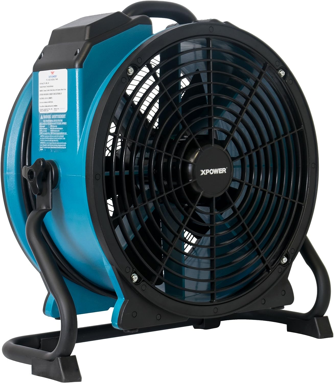 XPOWER FC-420 Heavy Duty Industrial High Velocity Whole Room Air Mover Air Circulator Utility Shop Floor Fan. 5 Speeds. Timer. 18 inch. 3600 CFM