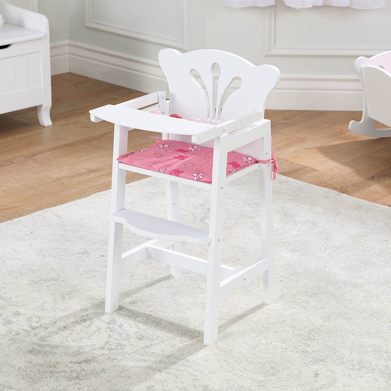 KidKraft Lil- Doll High Chair. White. Gift for Ages 3+