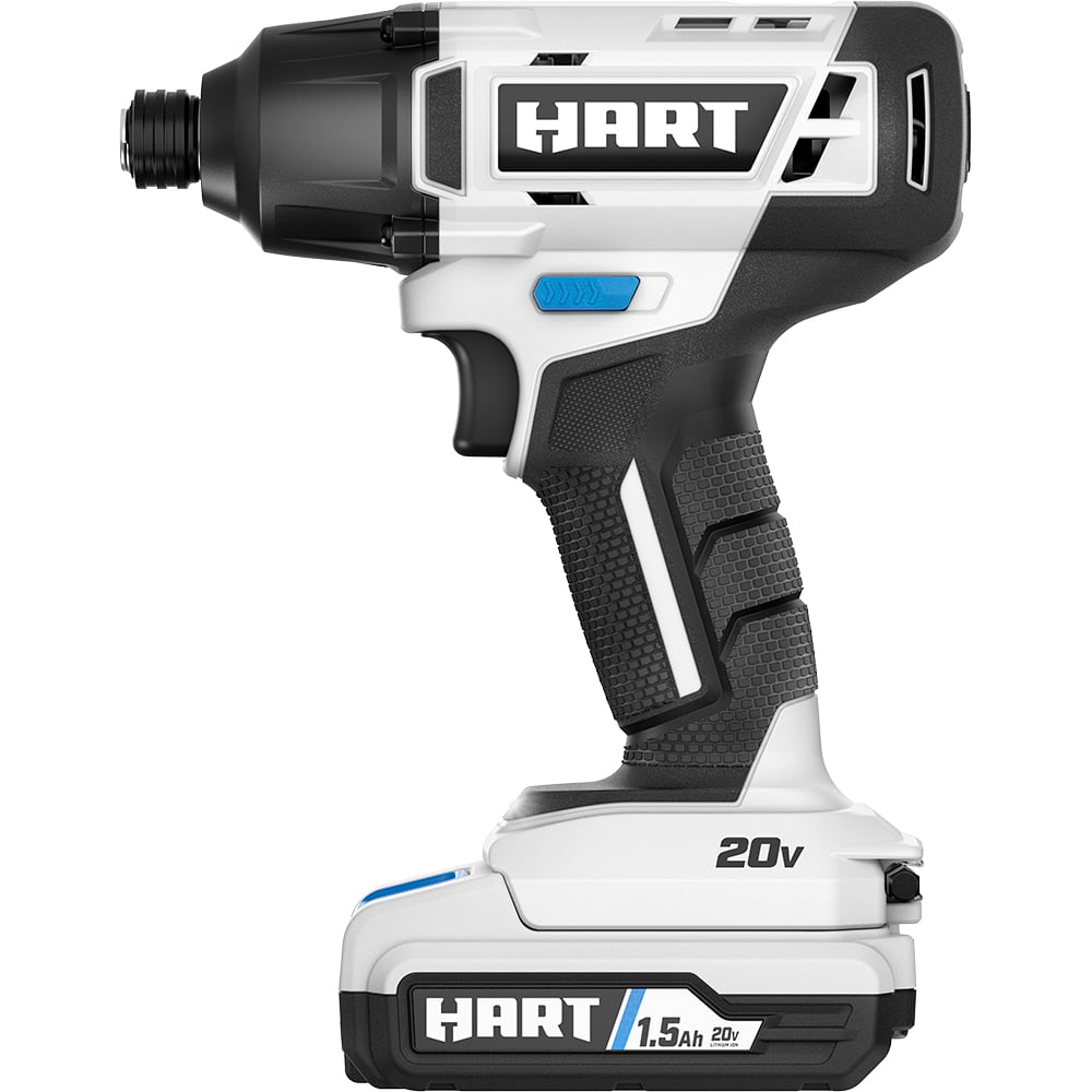 HART 20-Volt Cordless Impact Driver Kit. (1) 1.5Ah Lithium-Ion Battery. Gen 2