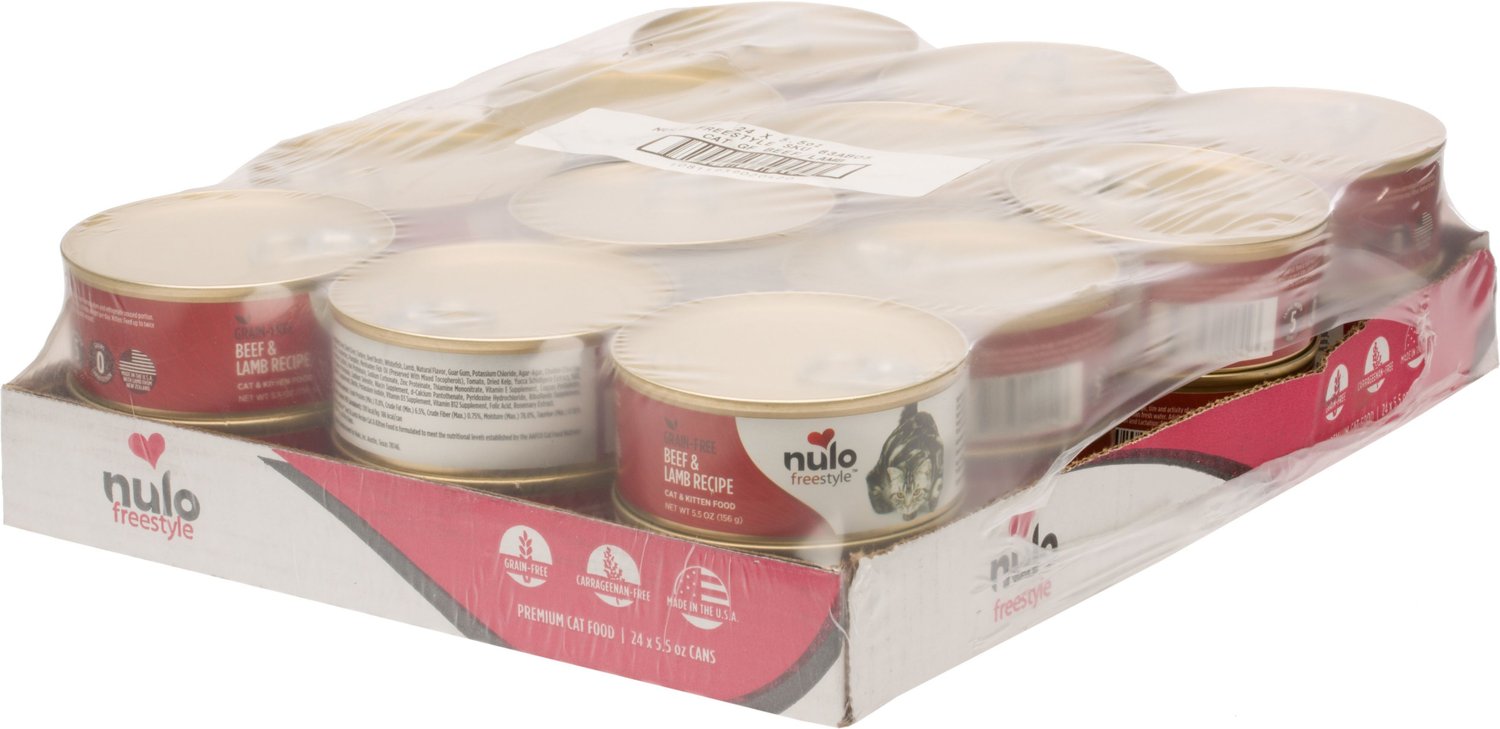 Nulo Freestyle Beef & Lamb Recipe + Freestyle Turkey & Chicken Recipe Canned Cat & Kitten Food