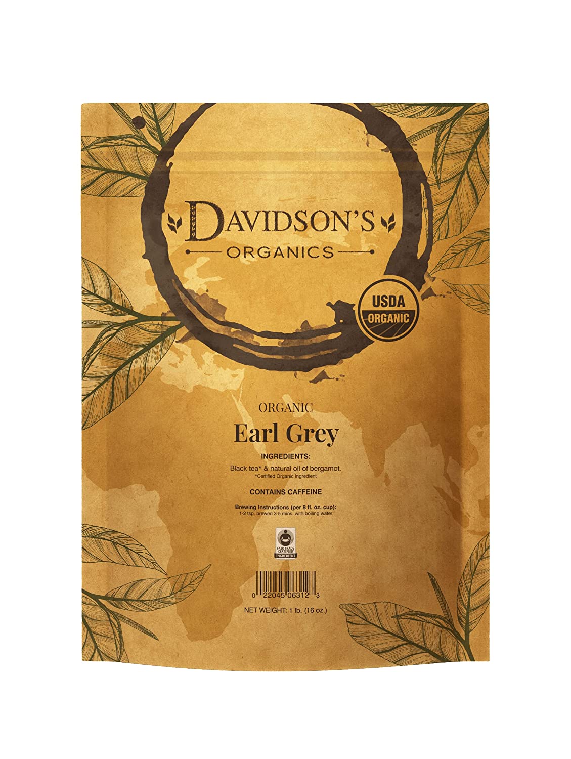 Davidson-s Tea Bulk. Earl Grey. 16-Ounce Bag