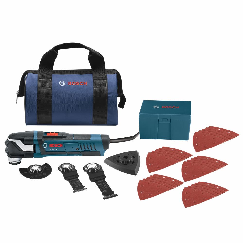 Bosch StarlockPlus 30-Piece 4-Amp Variable Speed Oscillating Multi-Tool Kit with Soft Case