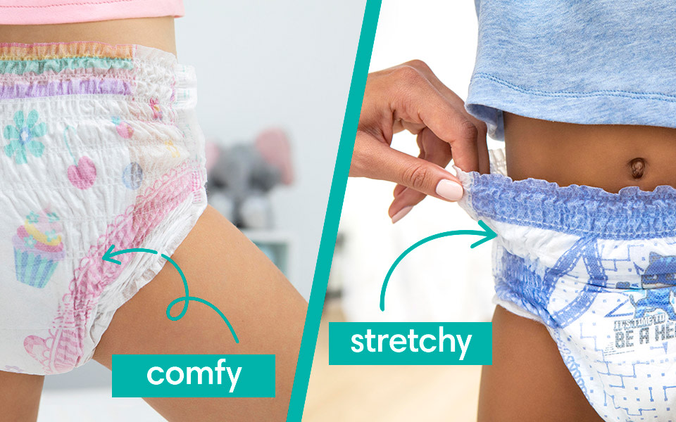 Pampers Easy Ups Boys Training Pants (Size:4T-5T; Count:104)