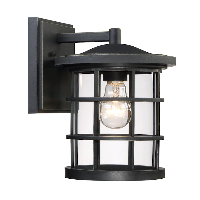 Quoizel  Asheville 1-Light 10.5-in Dark Oil Rubbed Bronze Outdoor Wall Light