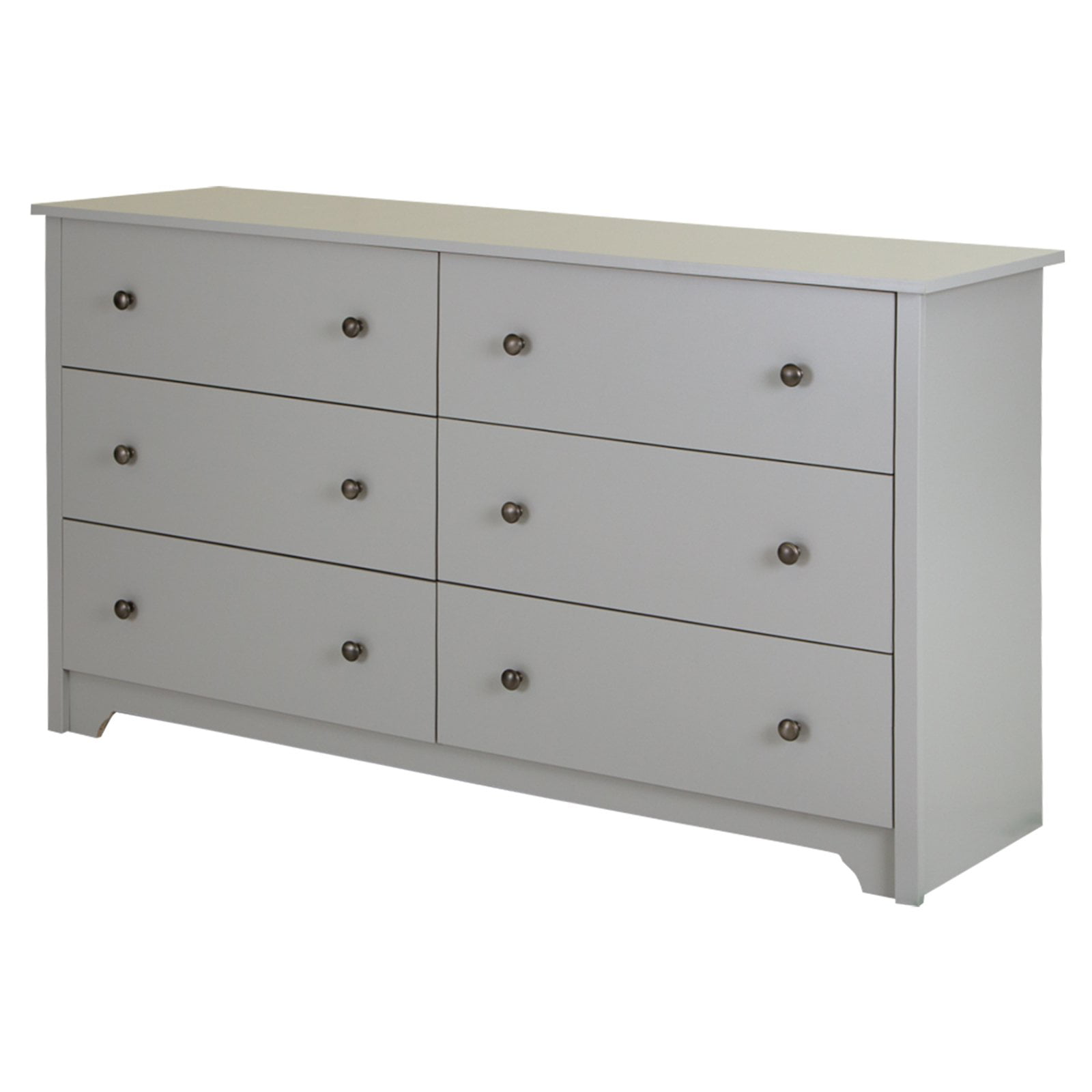 South Shore Vito 6-Drawer Double Dresser. Gray