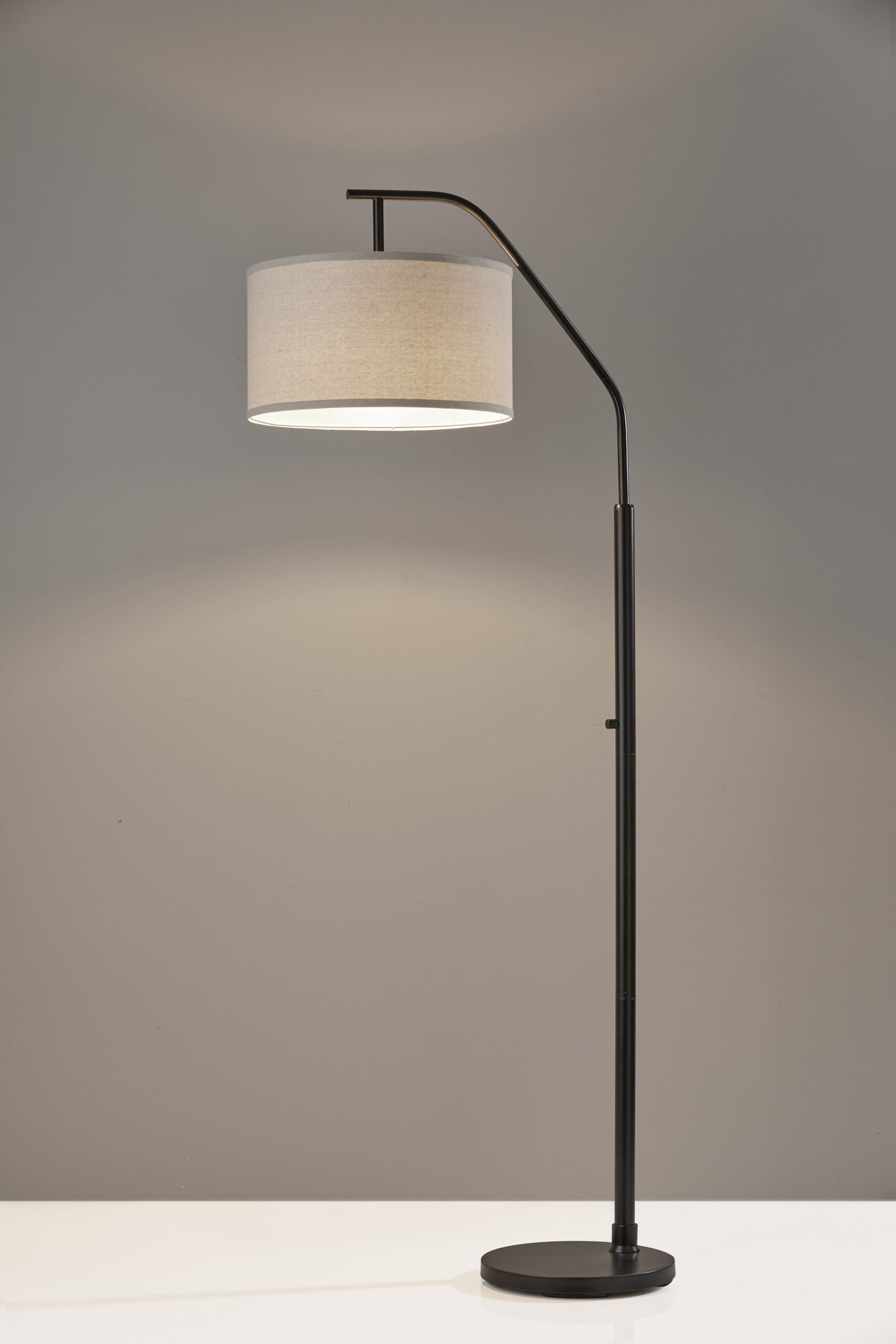 Adesso Home SL1140-01 Transitional Floor Lamp from Max Collection in Black Finish. 25.00 inches. Bronze