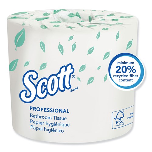 Scott 13607 Essential Standard Roll Bathroom Tissue. 550 Sheets / Roll - 20 Rolls / Carton?