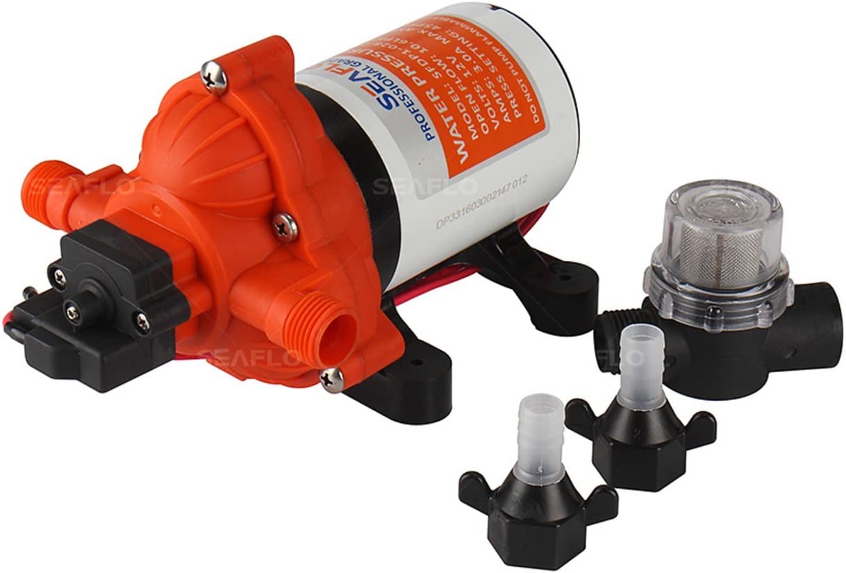 SEAFLO 33-Series Industrial Water Pressure Pump w/Power Plug for Wall Outlet - 115VAC. 3.3 GPM. 45 PSI