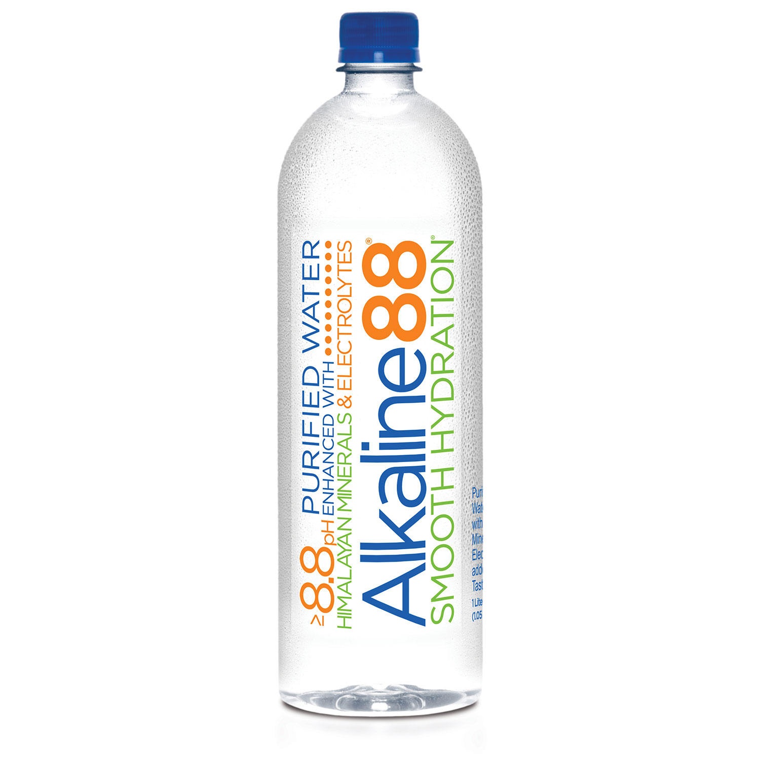 Alkaline88 Purified Water. Enhanced with Electrolytes and Minerals - 1-Liter (12 Count)