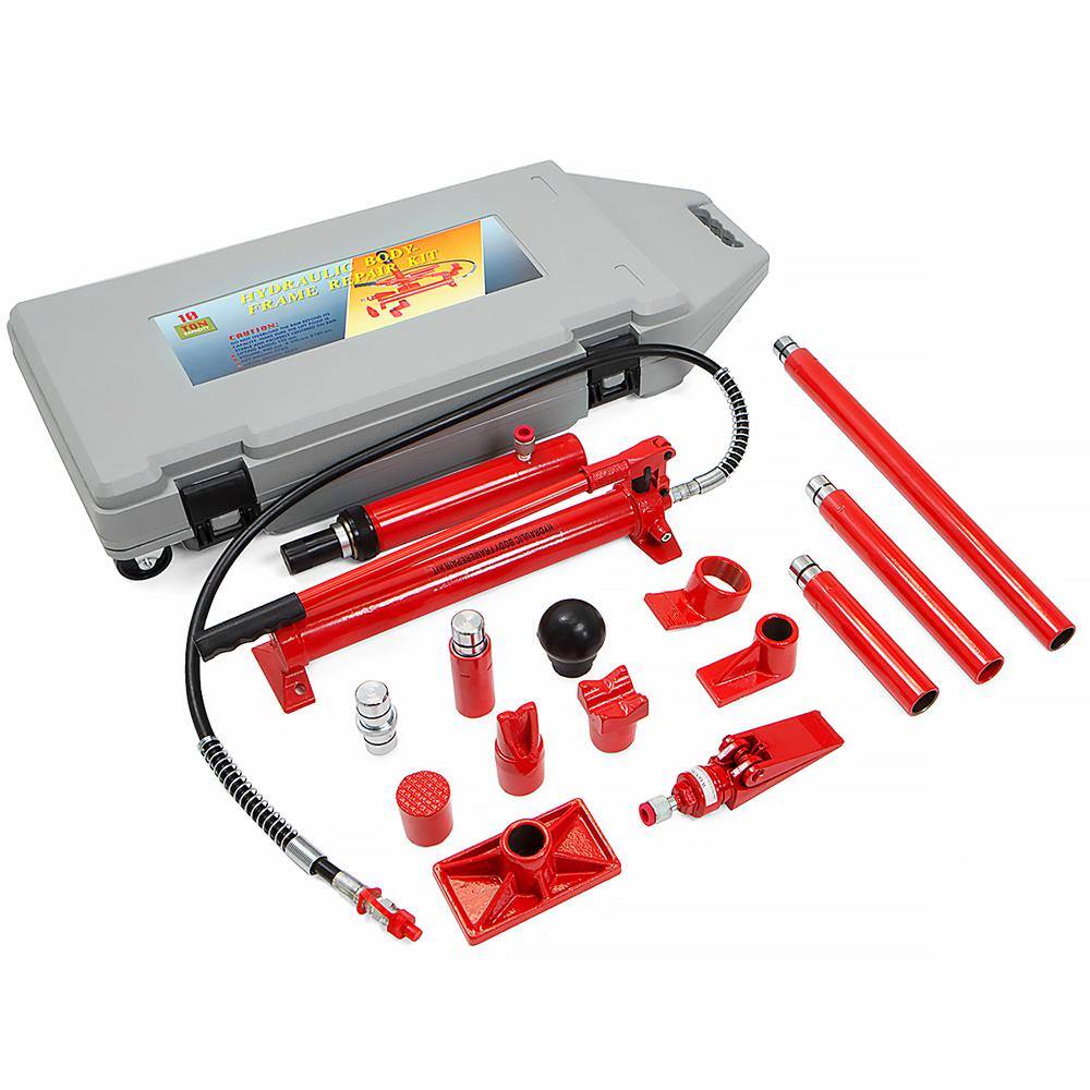 STARK USA 56010-H1 10-Ton Porta Power Hydraulic Body Frame Repair Tool Kit
