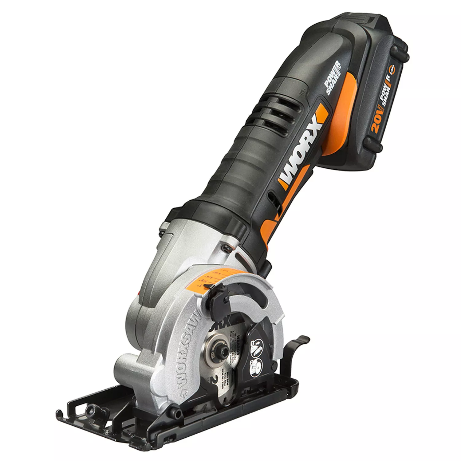 Worx 20V 3-3/8″ Power Share Cordless Plunge Circular Saw - Worxsaw