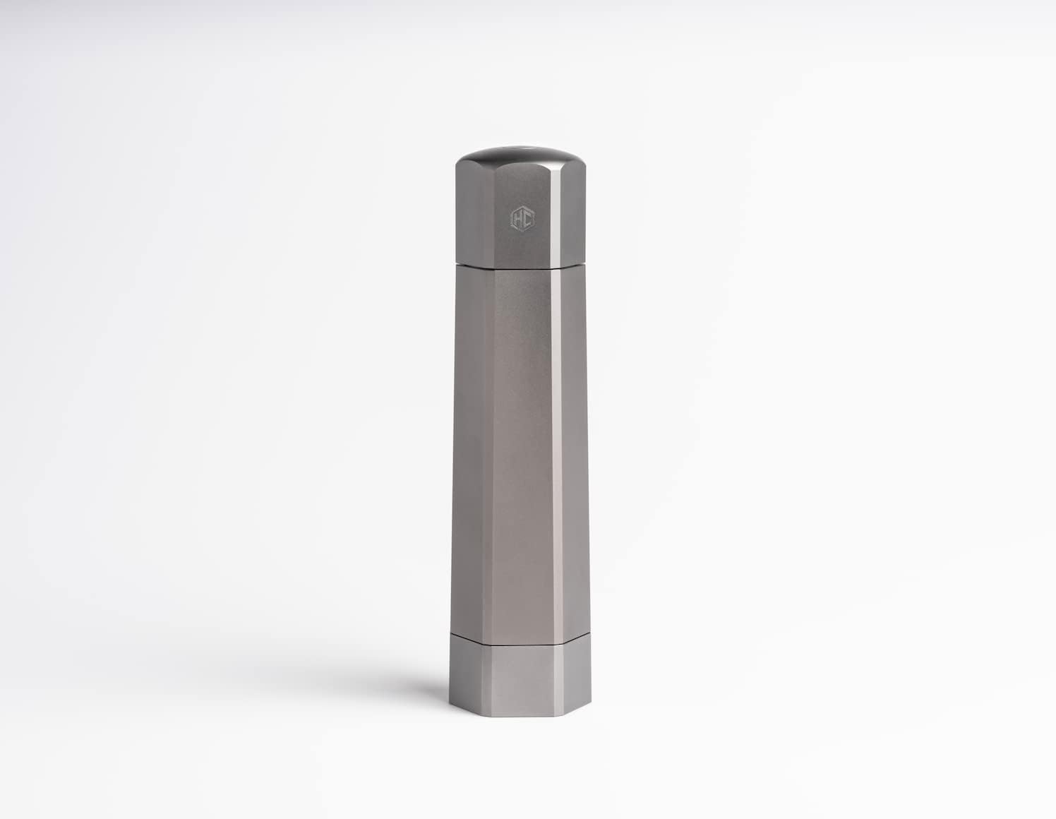 HexClad HexMill Salt Grinder - Fast. Heavy-Duty Salt Mill with Unique Burr Grinder. Ten Grind Settings. Button-Enabled with Quick-release Cap