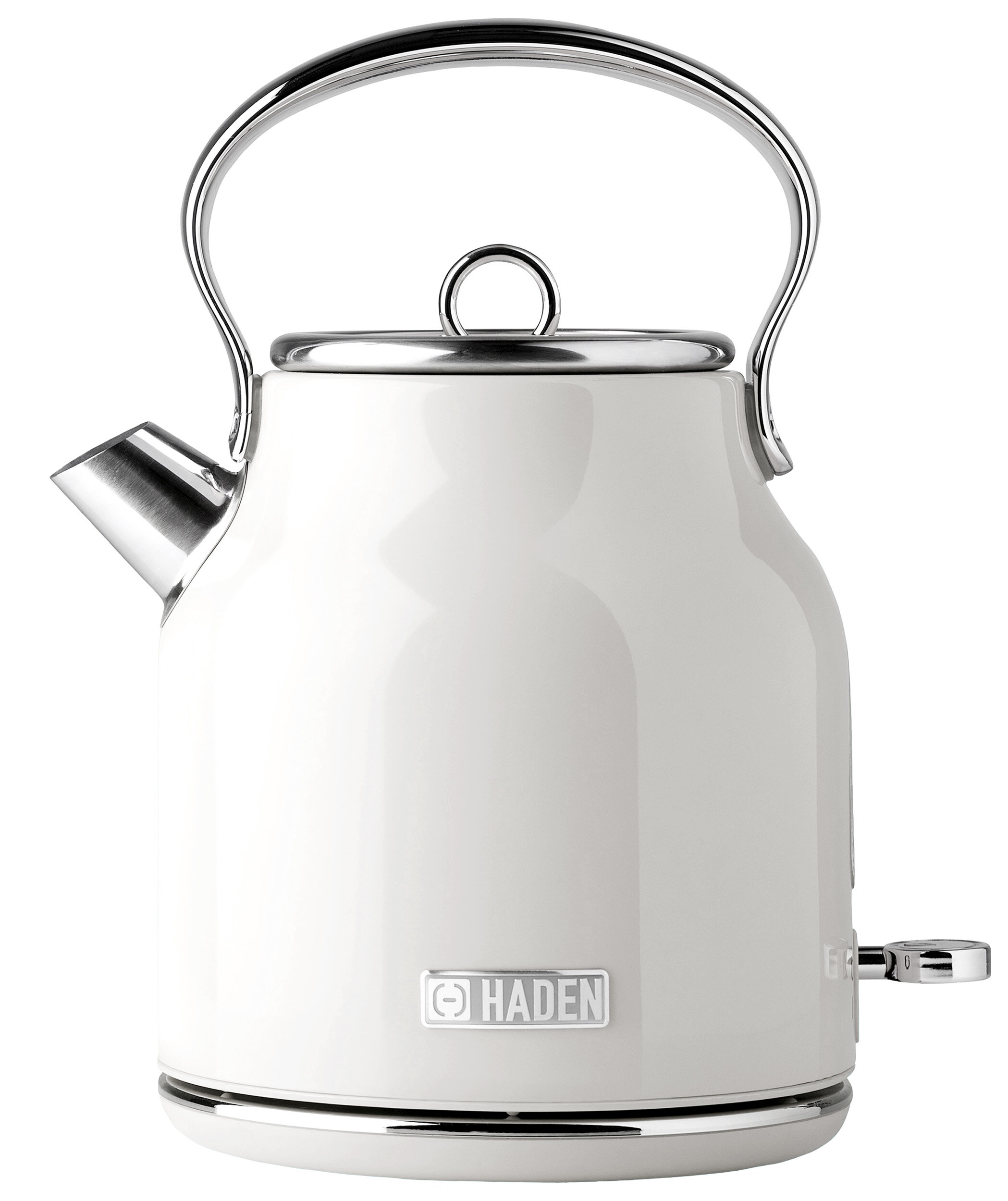 HADEN Heritage 1.7L Stainless Steel Tea Kettle - White