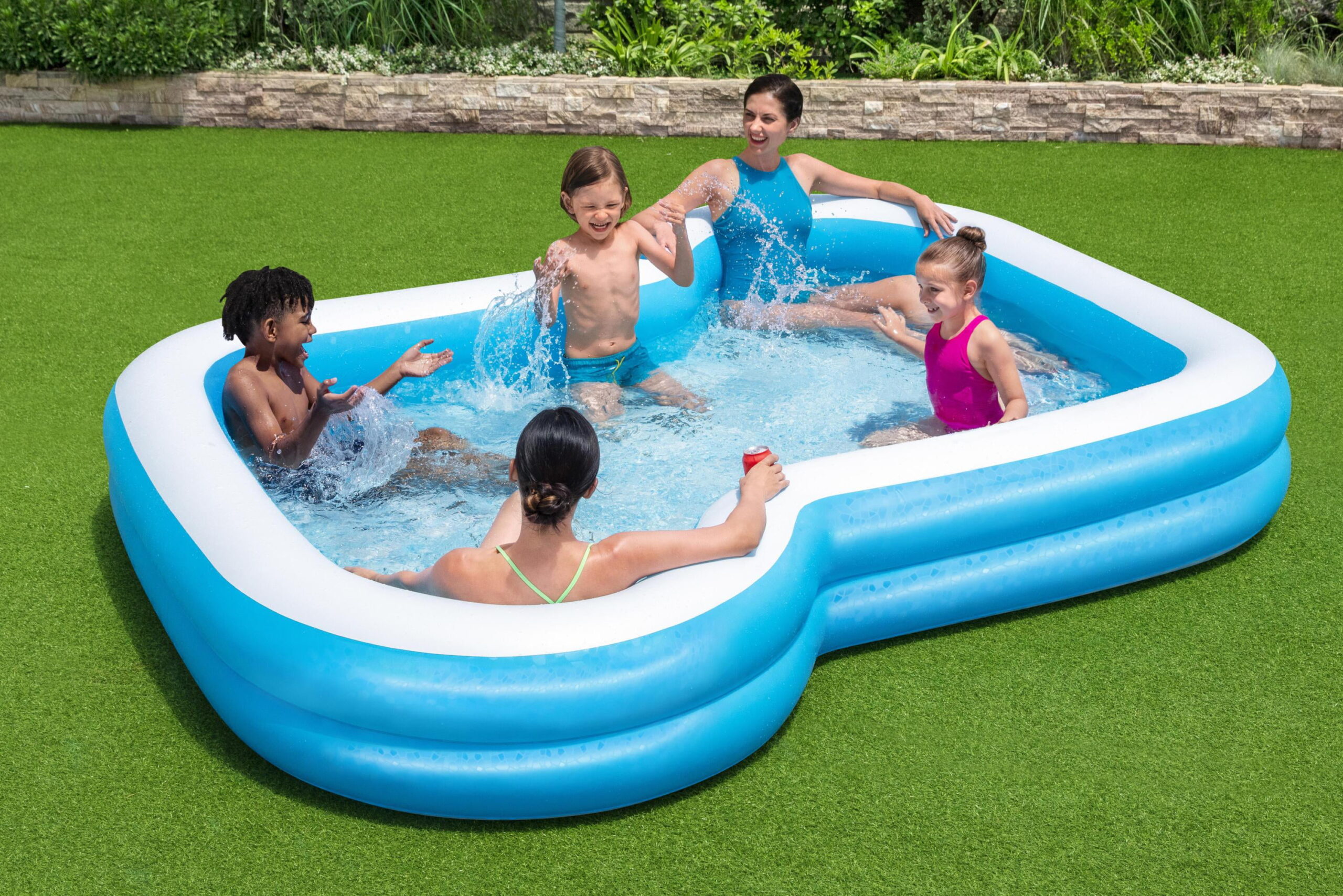 H2OGO! 10′ x 9′ x 18″ Sunsational Inflatable Kiddie and Family Pool
