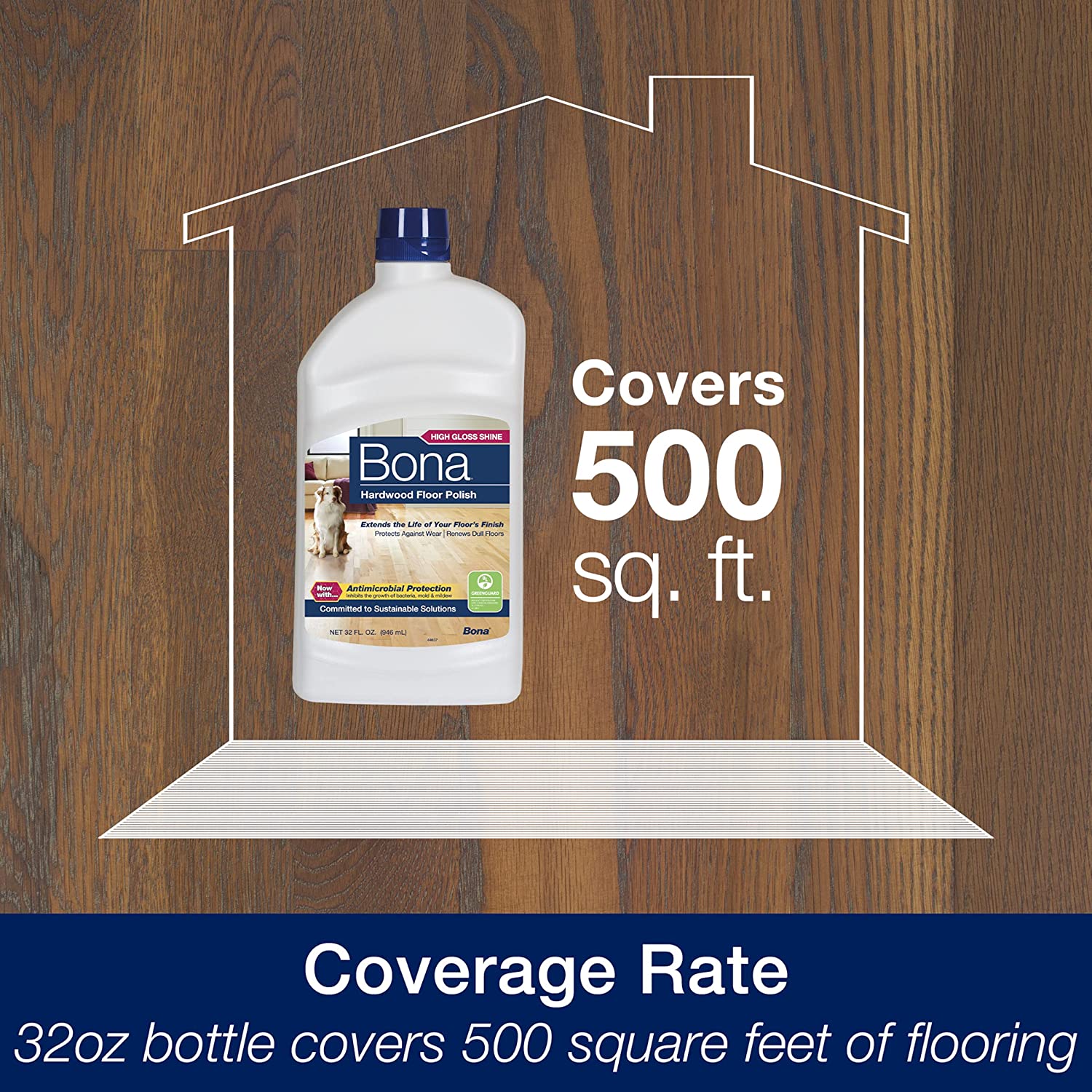 Bona Hardwood Floor Polish. High Gloss. 32 Fl Oz