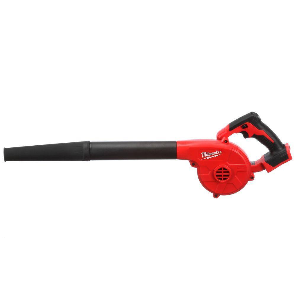 Milwaukee 0884-20-48-22-3100 M18 18V Lithium-Ion Cordless Compact Blower with INKZALL Black Fine Point Jobsite Marker